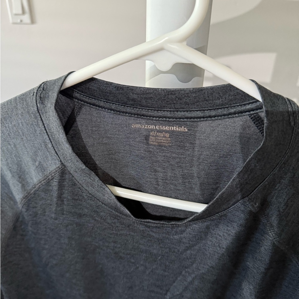 Amazon Essentials Gray Long Sleeve Tee